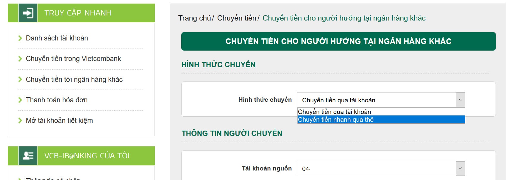 chuyen khoan nhanh khaosat.me