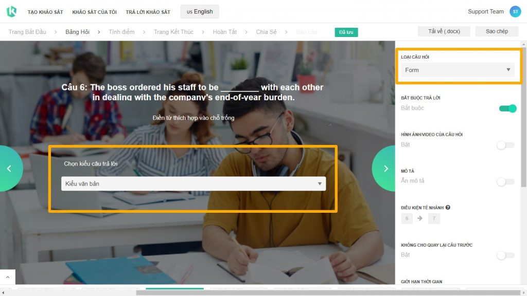 Hướng dẫn tạo kiểm tra online hình 4