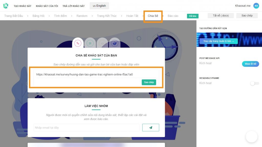 tạo mini game tăng tương tác fanpage