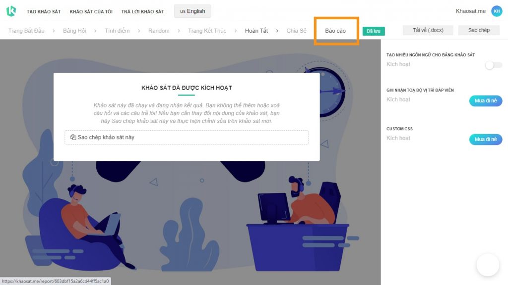 hướng dẫn tạo game trắc nghiệm online